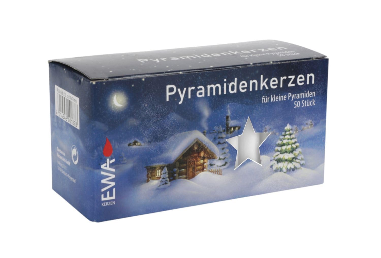 buri-pyramidenkerzen-wei-50er-set-14x70-mm-weihnachtskerzen image 1