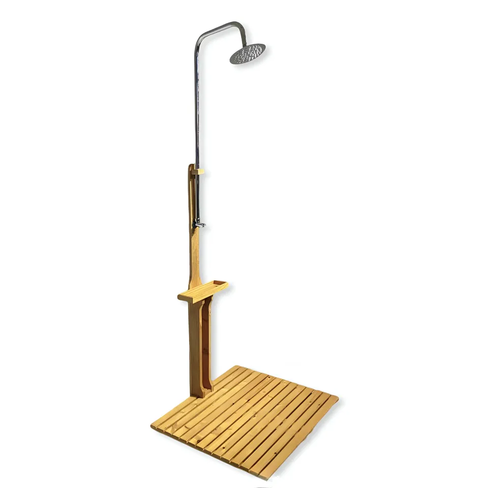 buri-gartendusche-holz-221-cm-au-endusche-kiefer-pooldusche image 1