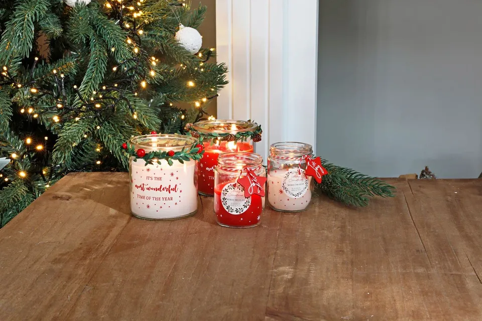 buri-weihnachtskerze-im-glas-mit-kordel-und-stern-anh-nger image 1