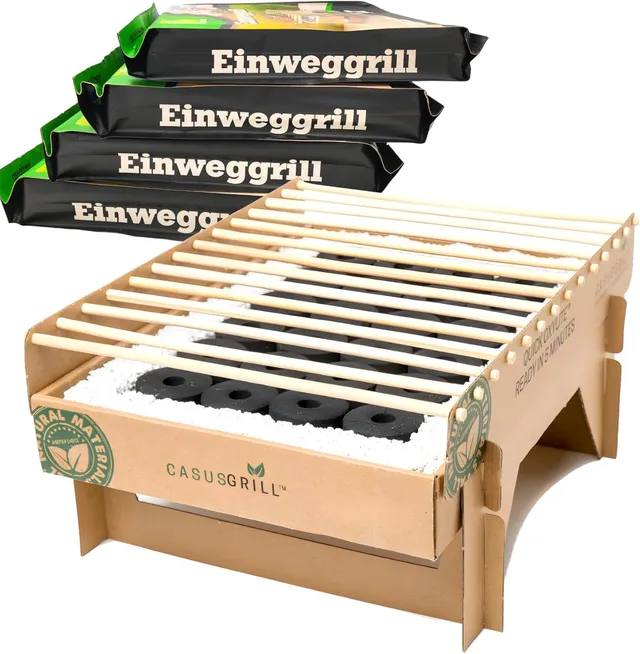 buri-ko-einweggrill-5er-set-bambus-rauchfrei image 1