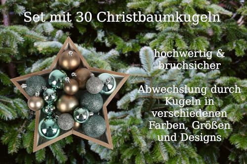 buri-christbaumkugeln-kunststoff-t-rkis-braun-silber-30er-set-4-6-cm image 6