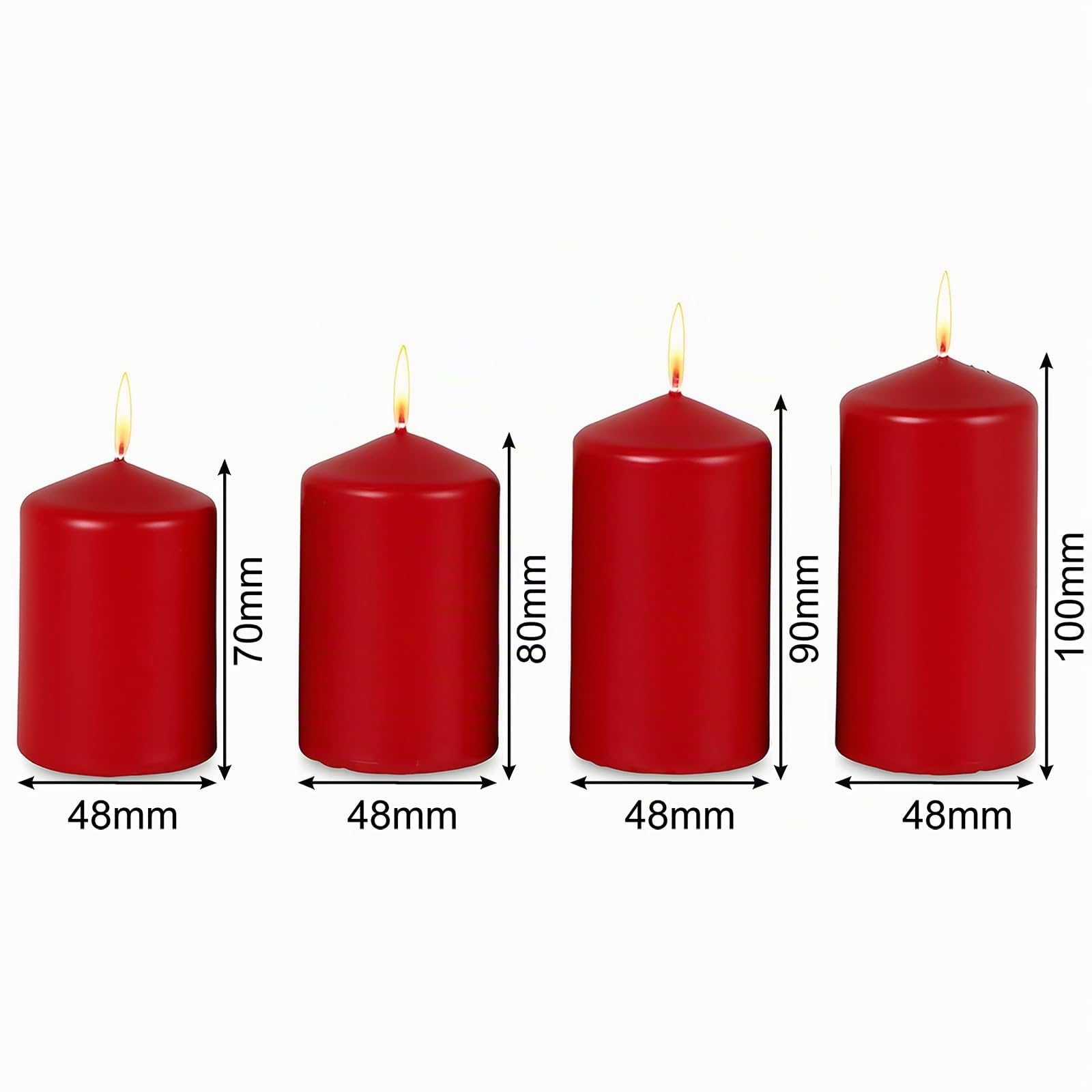 buri-adventskerzen-rot-4er-set-stumpenkerzen-50x80-mm-weihnachten image 4
