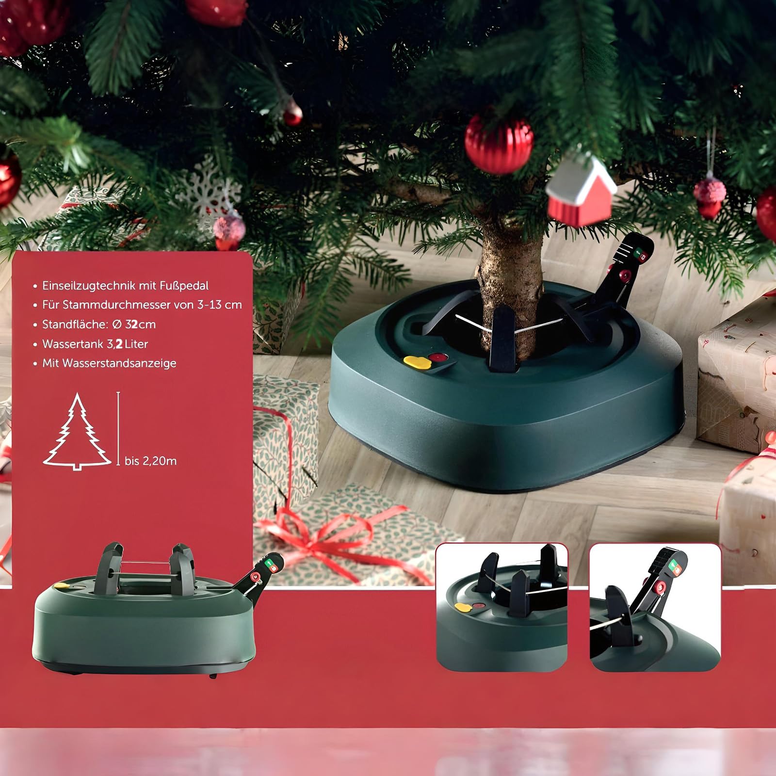 buri-weihnachtsbaumst-nder-2-2-m-christbaumst-nder-mit-fu-pedal-3-2-l-wasserbeh- image 3