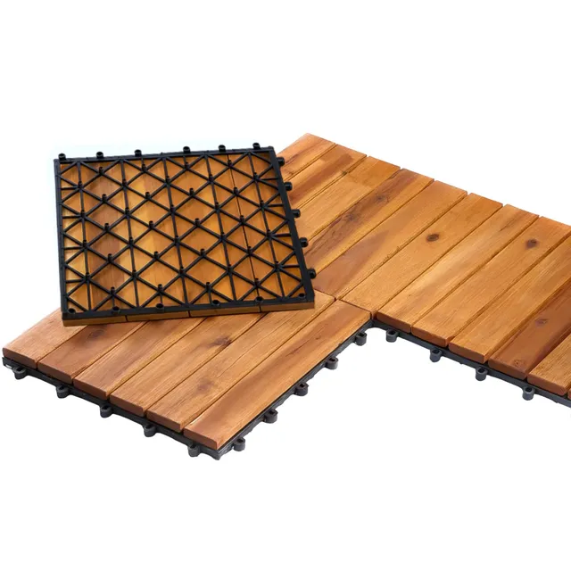 buri-holzfliesen-akazie-klickfliesen-3-m-33-st-ck-terrassenfliesen-balkon-30x30- image 1