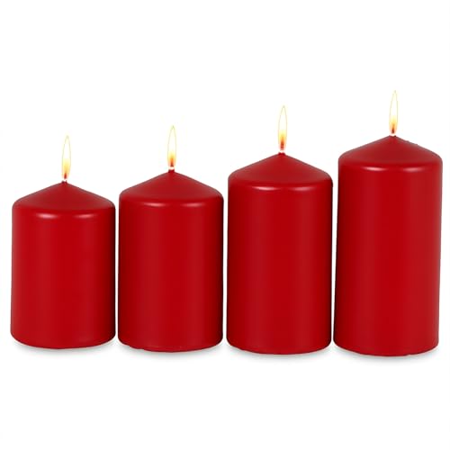 buri-adventskerzen-rot-4er-set-stumpenkerzen-50x80-mm-weihnachten image 7