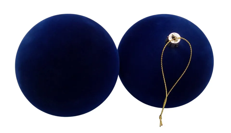 buri-samt-weihnachtsbaumkugeln-2er-set-10-cm-blau image 1