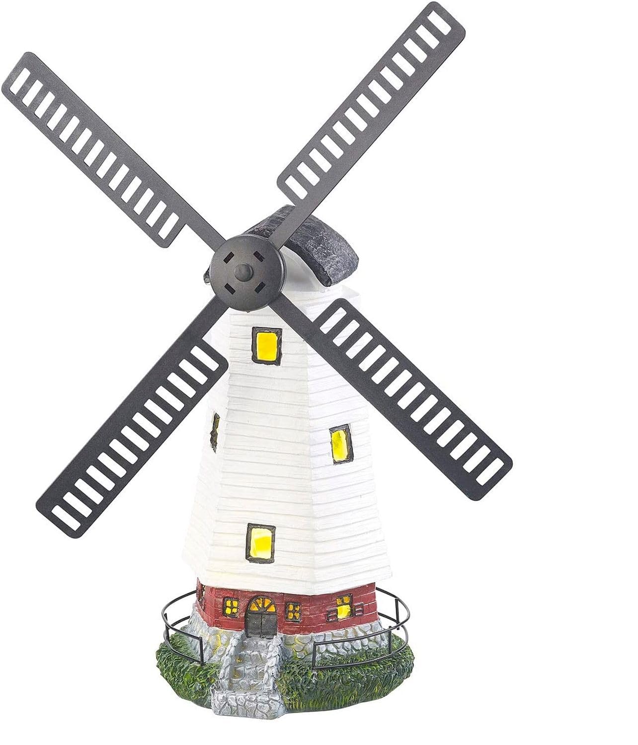 buri-solar-windm-hle-50-cm-led-windrad-gartenleuchte-landhaus-stil image 1