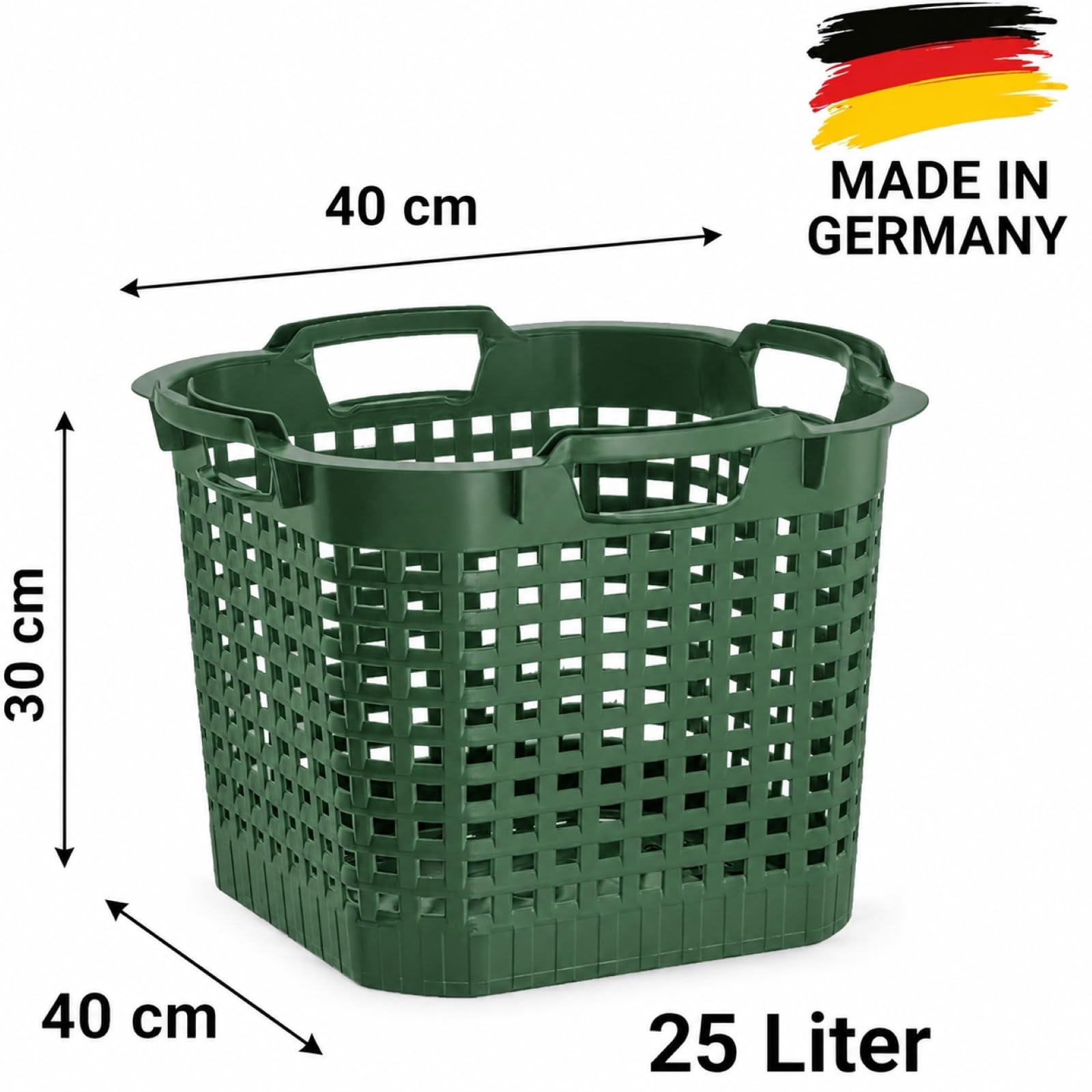 buri-erntekorb-25-liter-5er-set-gr-n-hdpe image 3