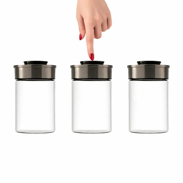 buri-vorratsglas-set-3x1000-ml-vakuum-glasbeh-lter-luftdicht-edelstahl-deckel image 1