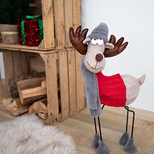 buri-weihnachts-rentier-55-cm-wackelk-rper-winterdeko image 4