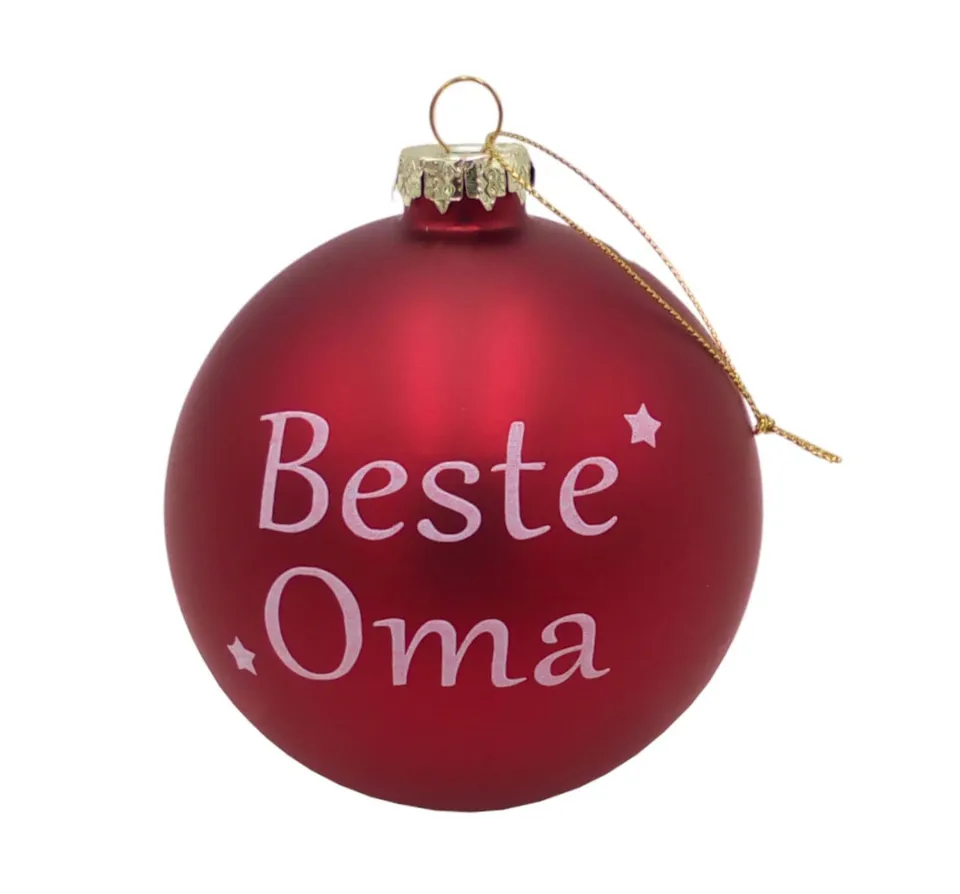 buri-weihnachtskugel-glas-10-cm-beste-oma-rot-christbaumschmuck image 1