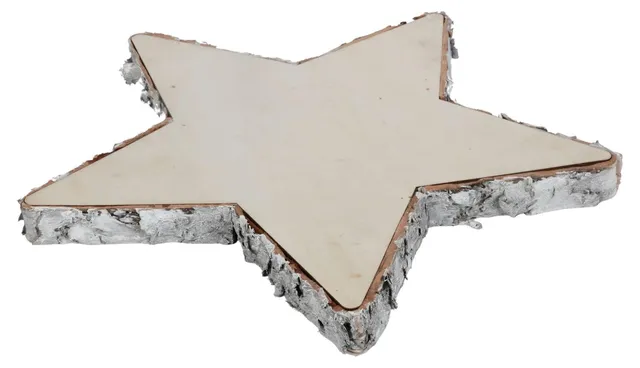 buri-holztablett-stern-30-cm-kerzenhalter-gesteckunterlage-naturholz image 1