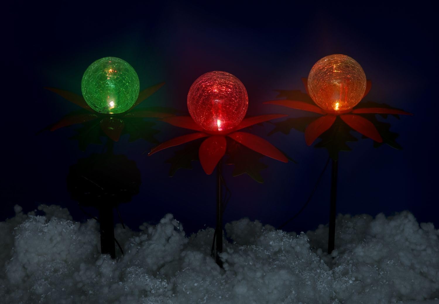 buri-led-weihnachtssterne-solar-3er-set-farbwechsler-au-enbeleuchtung image 3