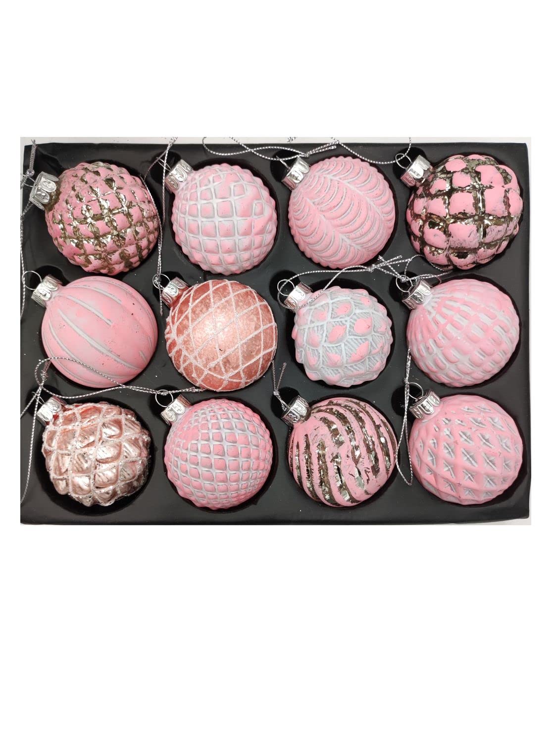 buri-christbaumkugeln-glas-rosa-12er-set-6-cm image 2
