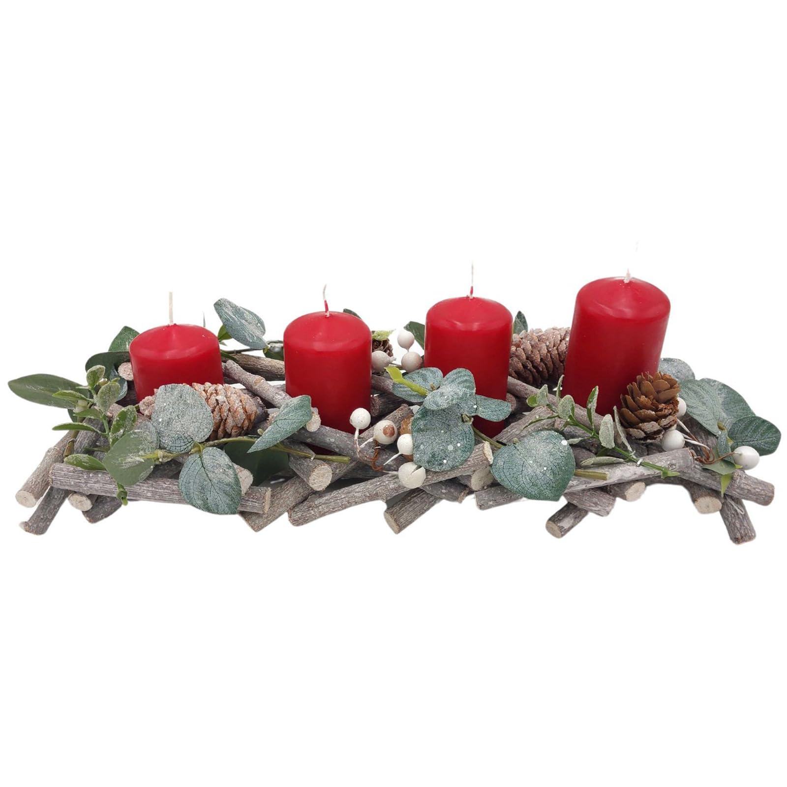 buri-adventskerzen-rot-4er-set-stumpenkerzen-50x80-mm-weihnachten image 6