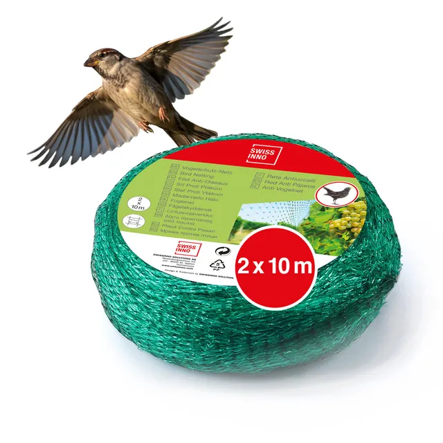 swissinno-vogelnetz-vogelschutznetz-engmaschig-10x2m image 1