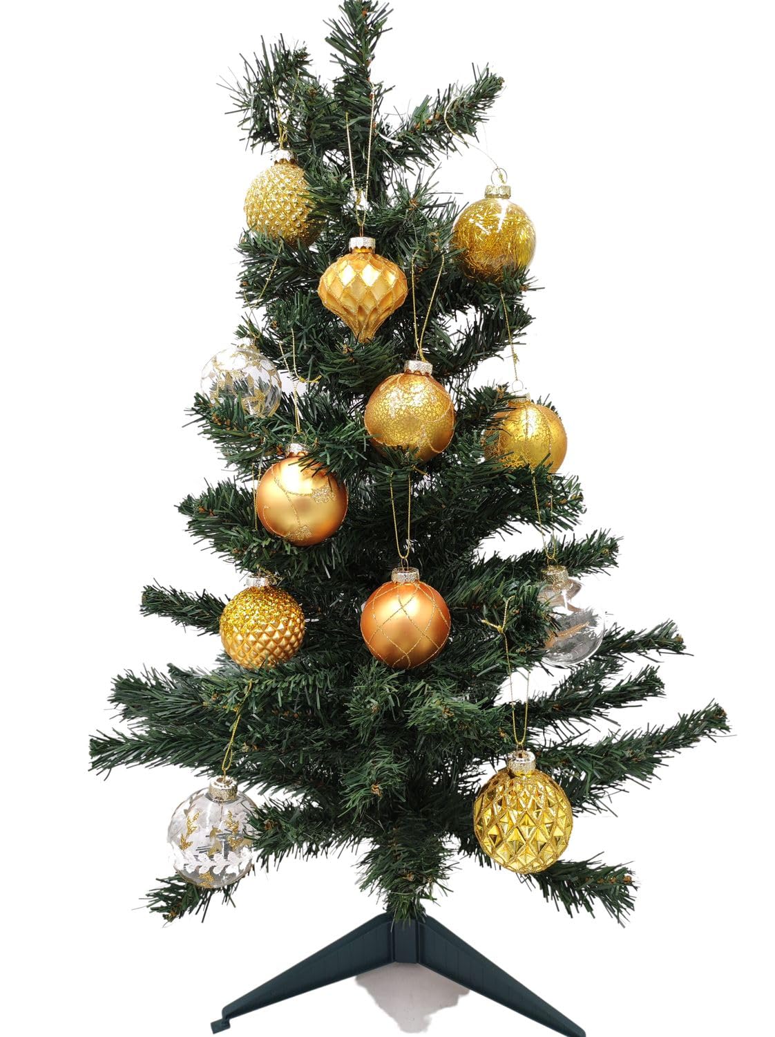 buri-weihnachtsbaumkugeln-glas-12er-set-gelb-6-cm image 3