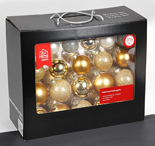 buri-weihnachtskugeln-glas-gold-silber-wei-42er-set-5-7-cm image 5
