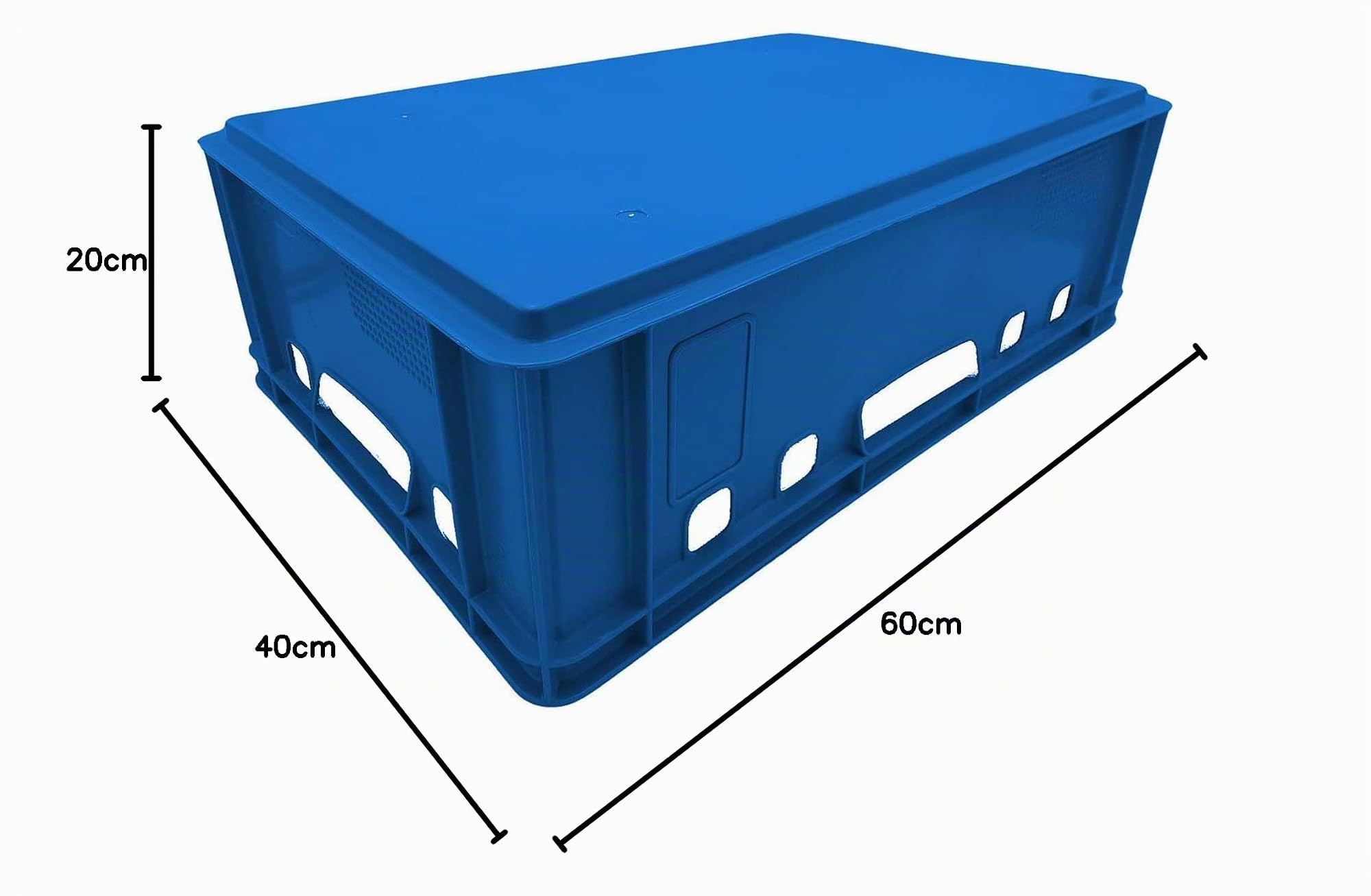 buri-fleischkiste-e2-eurobox-60x40x20-cm-blau-hdpe-stapelkiste image 8