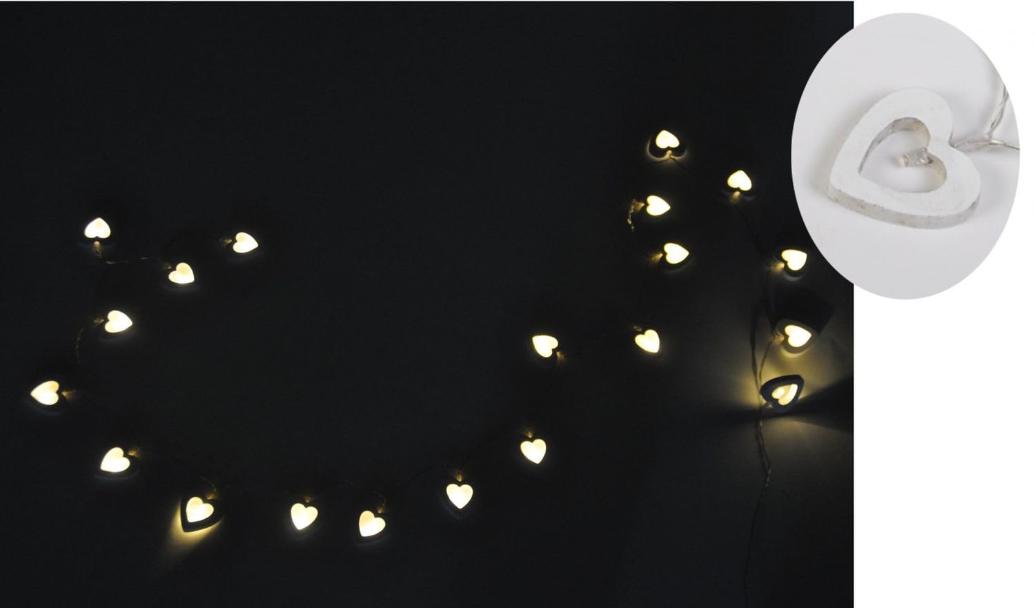 buri-led-herzen-lichterkette-20-leds-holz-batterie-warmwei-220-cm image 1