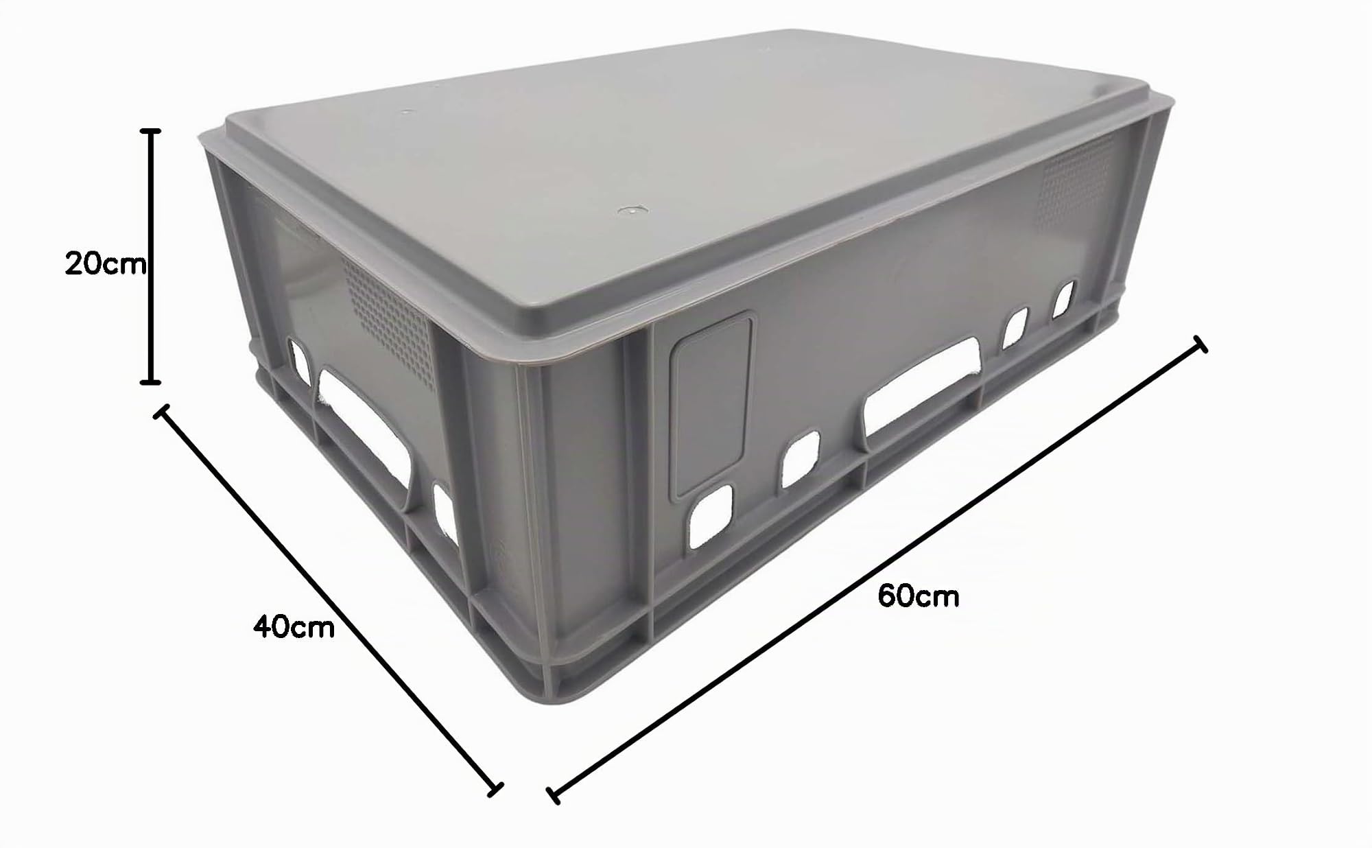 buri-fleischkiste-e2-60x40x20-cm-grau-eurobox-stapelkiste-3er-set-hdpe-lebensmit image 8