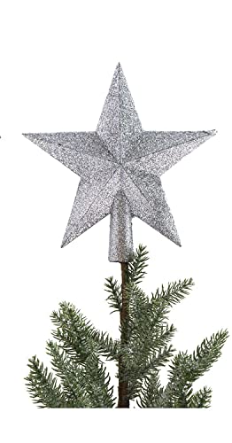 buri-baumspitze-stern-silber-19-cm-christbaumspitze-glitzer image 2