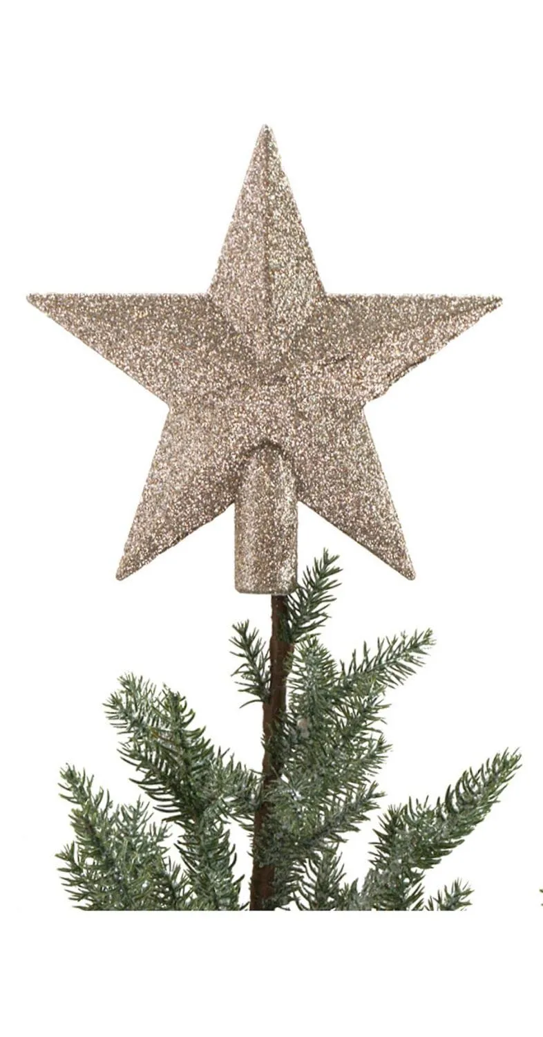 buri-christbaumspitze-stern-gold-19-cm-glitzer-baumspitze image 1