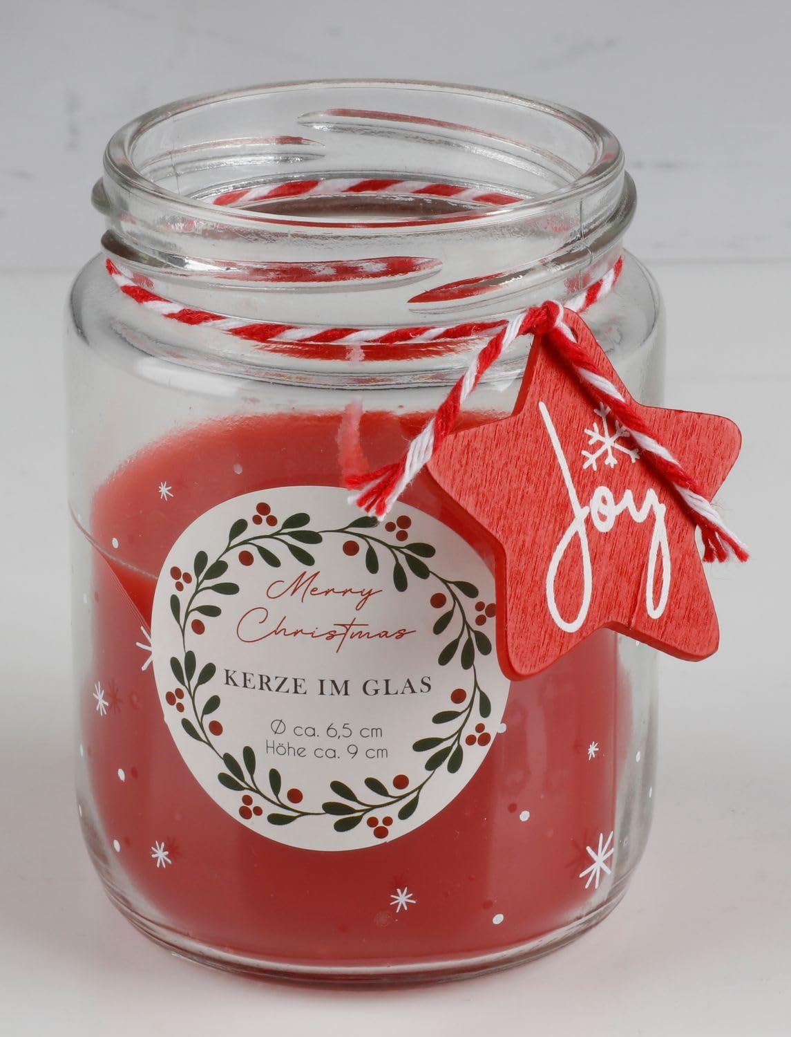 buri-weihnachtskerze-im-glas-mit-kordel-und-stern-anh-nger image 3