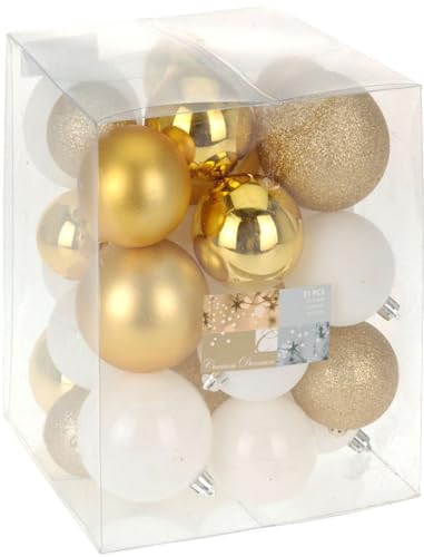 buri-weihnachtsbaumkugeln-gold-wei-31er-set-christbaumschmuck image 2