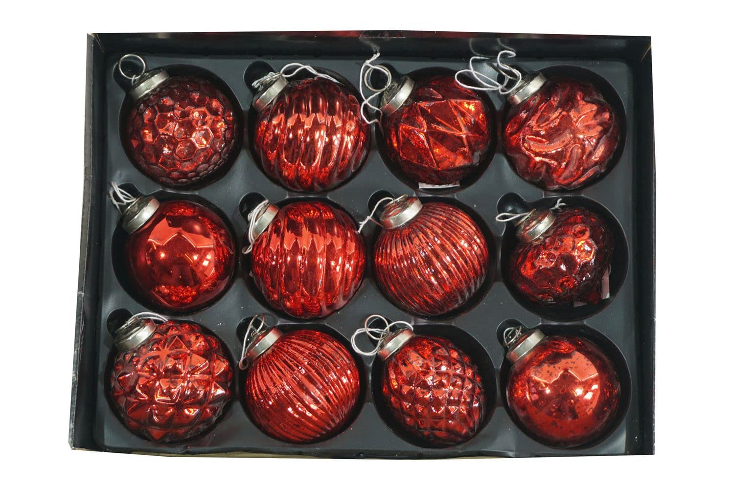 buri-christbaumkugeln-glas-rot-8-cm-12er-set image 2