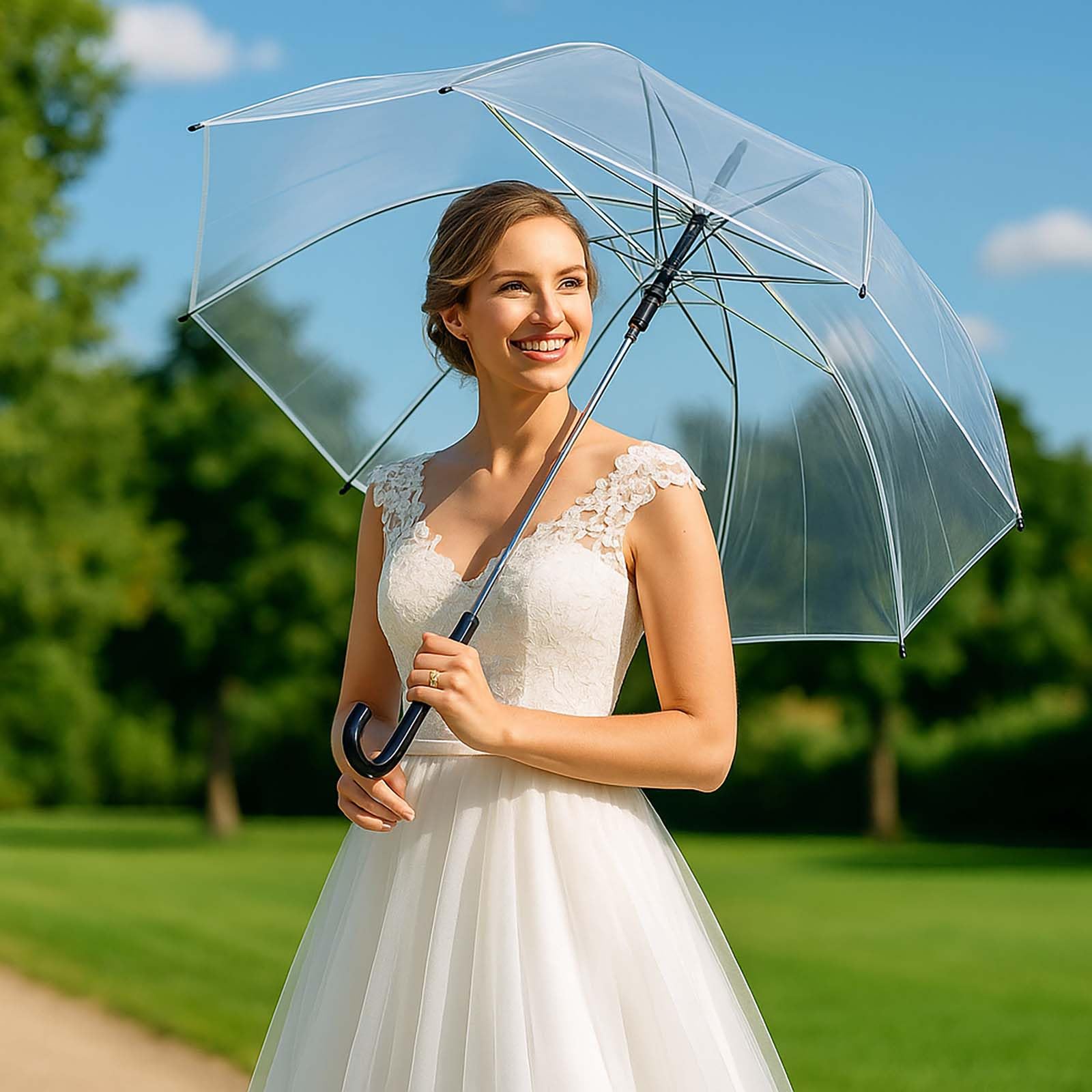 buri-regenschirm-2er-set-transparent-automatikschirm-sturmfest-windfest-90-cm image 8