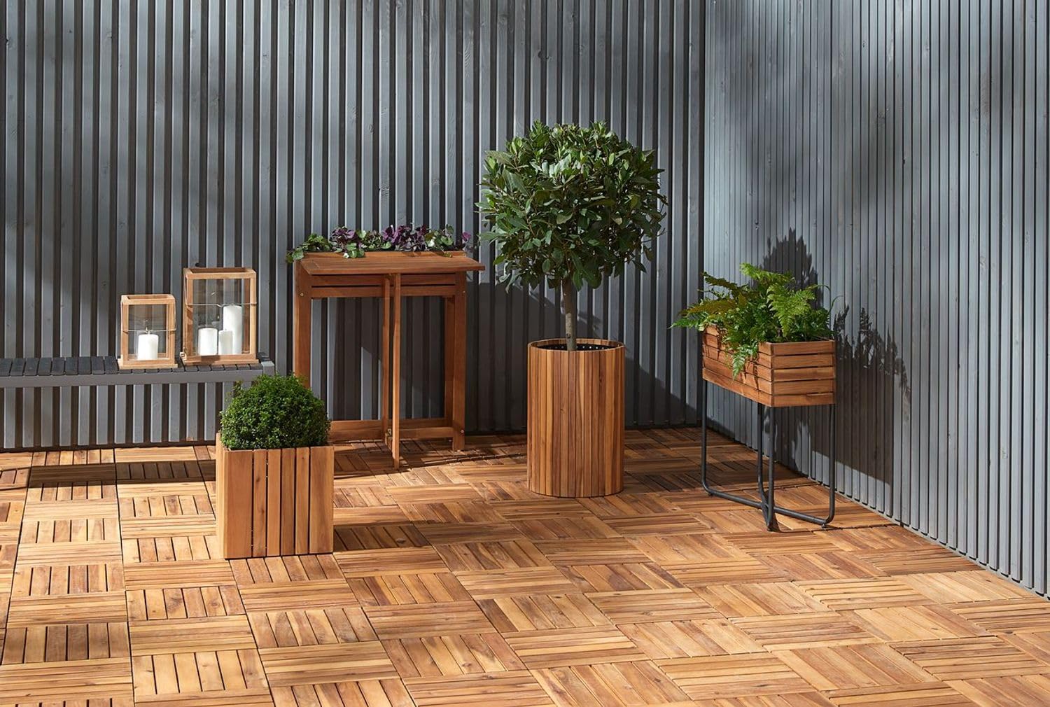 buri-holzfliesen-akazie-klickfliesen-3-m-33-st-ck-terrassenfliesen-balkon-30x30- image 2