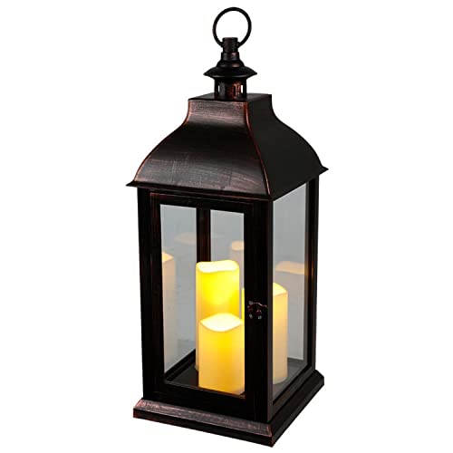 buri-xxl-laterne-vintage-60-cm-schwarz-mit-3-led-kerzen-timer image 7
