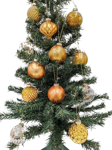 buri-weihnachtsbaumkugeln-glas-12er-set-gelb-6-cm image 5