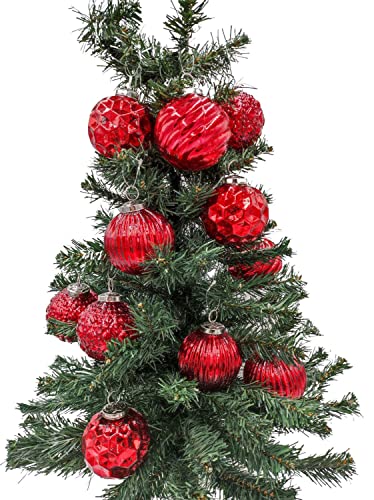 buri-christbaumkugeln-glas-rot-8-cm-12er-set image 3