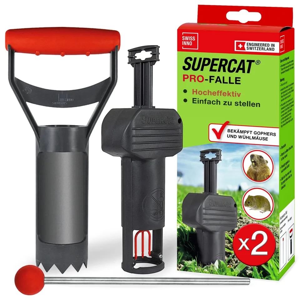swissinno-w-hlmausfalle-pro-supercat-inkl-zubeh-rset-2-schlagfallen-gegen-feld-u image 1