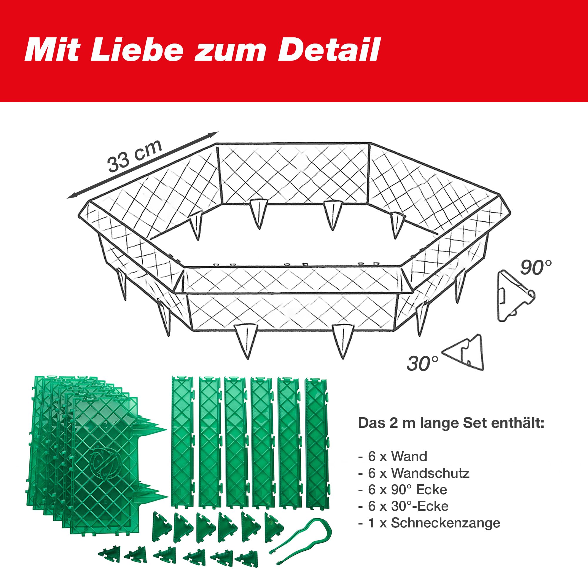 swissinno-schneckenzaun-mit-greifzange-komplett-set-2-m-schneckenkragen-mit-ecke image 3