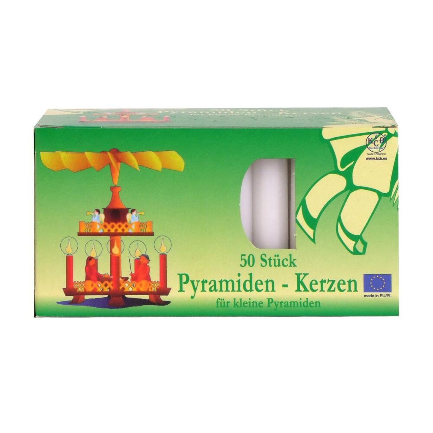buri-pyramidenkerzen-wei-50er-set-14x70-mm-weihnachtskerzen image 5
