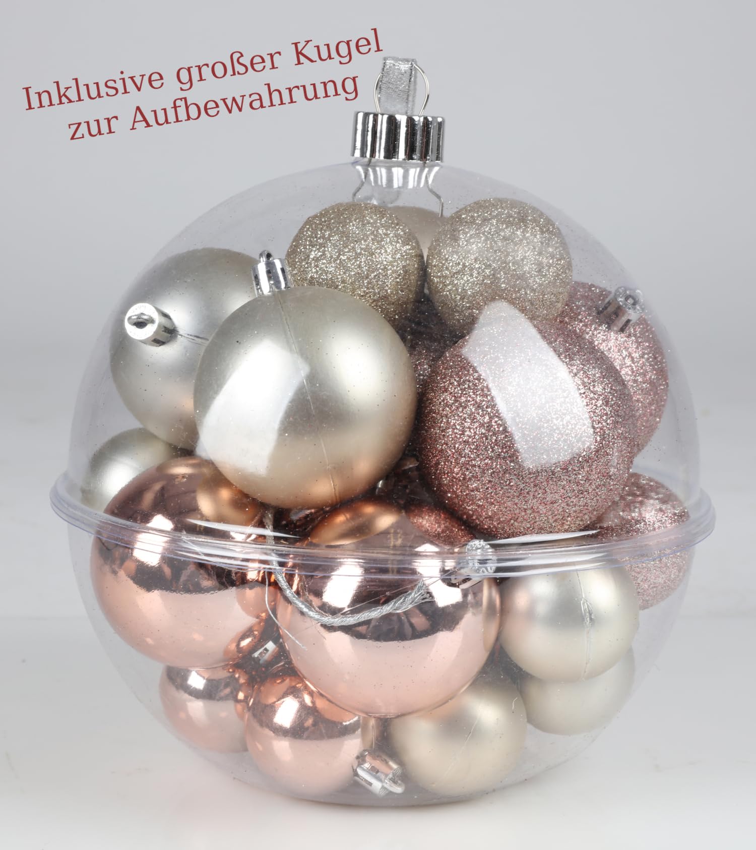 buri-christbaumkugeln-kunststoff-30er-set-4-6-cm-rosegold-wei image 4