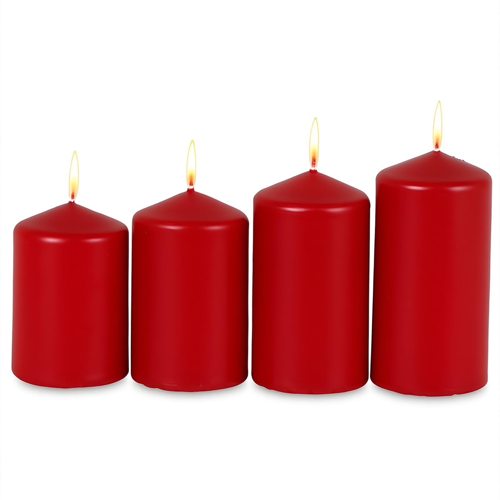 buri-adventskerzen-rot-4er-set-stumpenkerzen-50x80-mm-weihnachten image 1