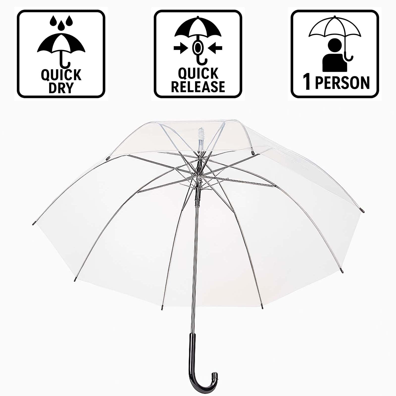 buri-regenschirm-2er-set-transparent-automatikschirm-sturmfest-windfest-90-cm image 3