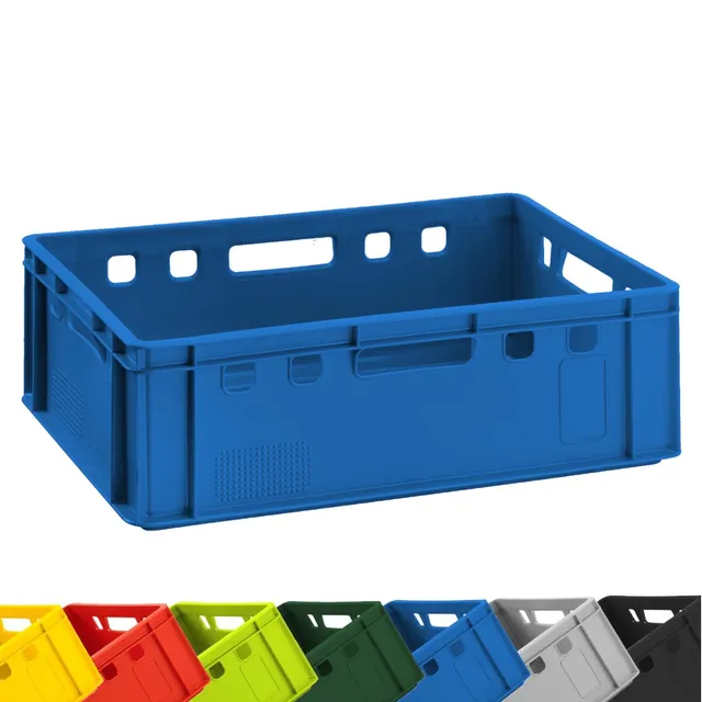 buri-fleischkiste-e2-eurobox-60x40x20-cm-blau-hdpe-stapelkiste image 1