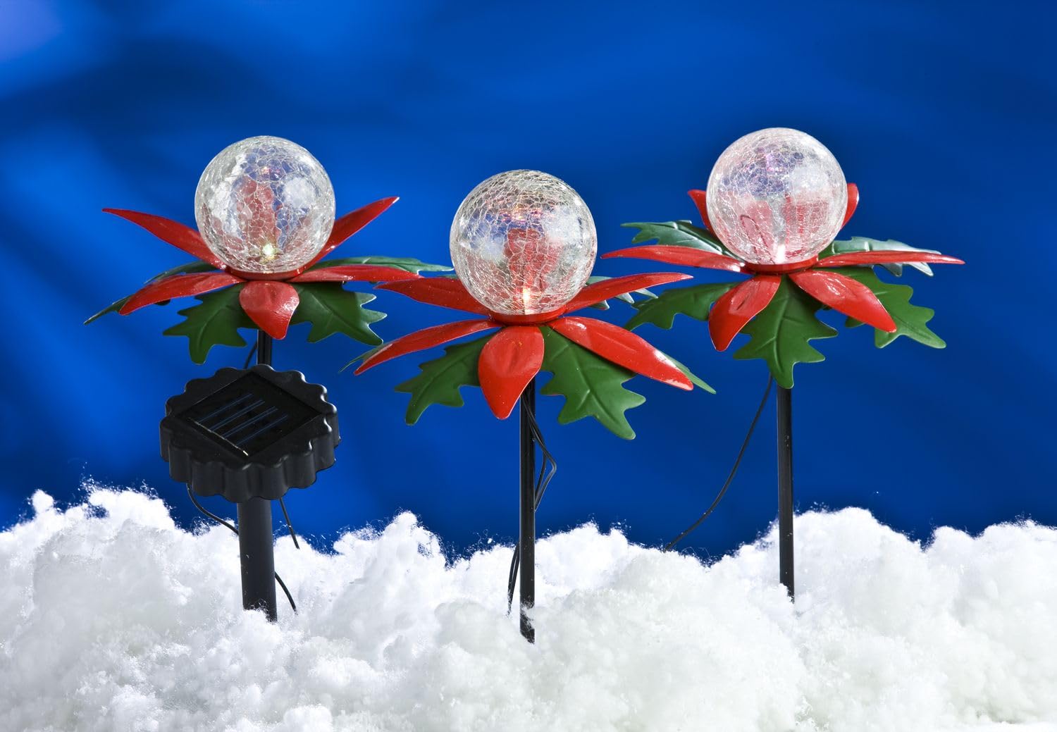 buri-led-weihnachtssterne-solar-3er-set-farbwechsler-au-enbeleuchtung image 1