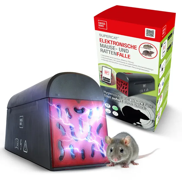 swissinno-rattenfalle-m-usefalle-elektrisch-supercat-bluetooth-app-hochspannungs image 1