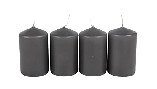 buri-adventskranzkerzen-grau-4er-set-stumpenkerzen-50x80mm image 2