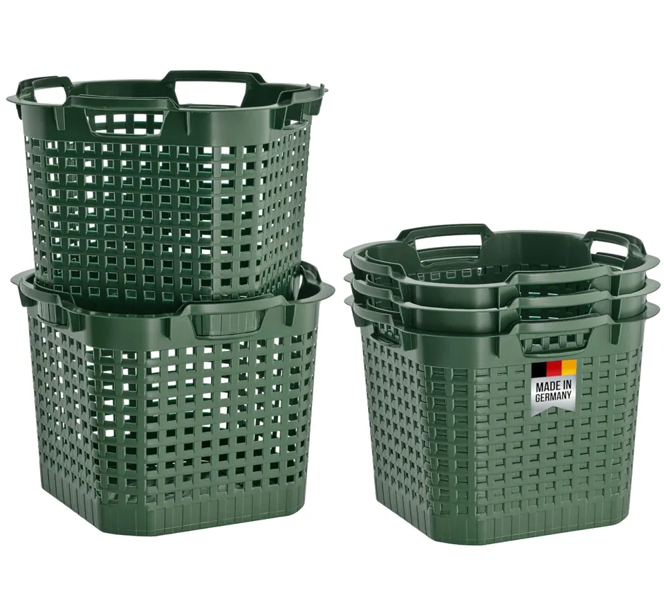 buri-erntekorb-25-liter-5er-set-gr-n-hdpe image 1