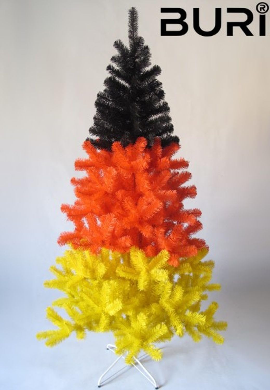 buri-weihnachtsbaum-deutschlandflagge-210cm-mit-metallfu image 2