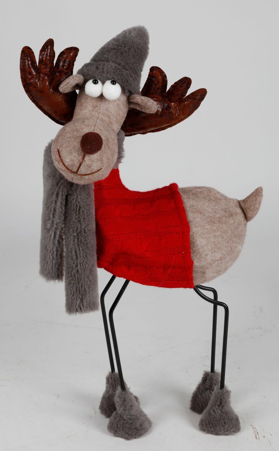 buri-weihnachts-rentier-55-cm-wackelk-rper-winterdeko image 2