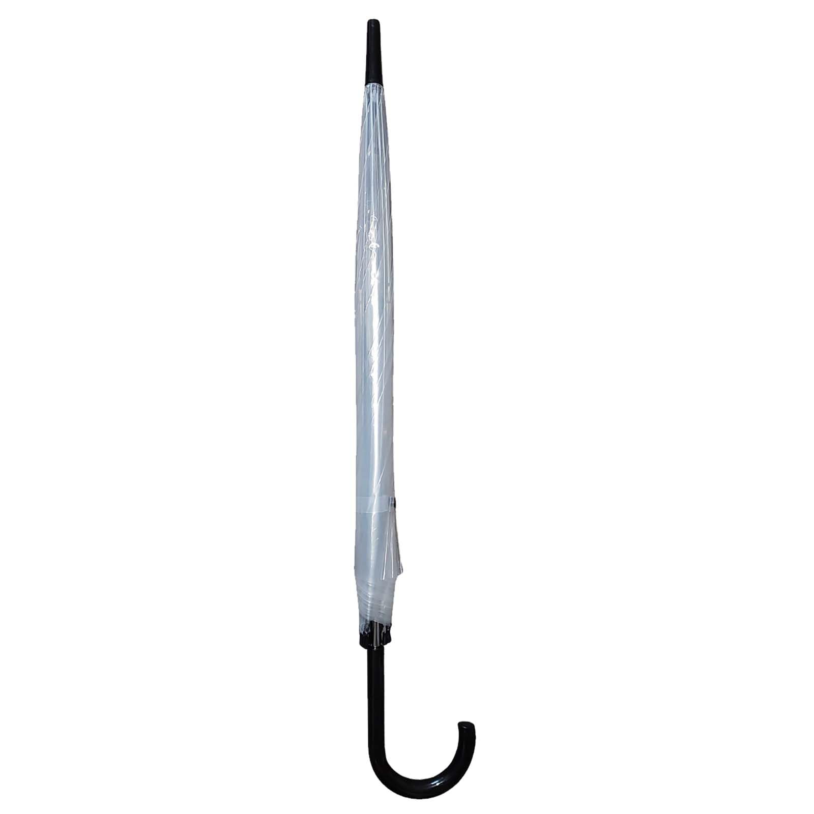 buri-regenschirm-2er-set-transparent-automatikschirm-sturmfest-windfest-90-cm image 5