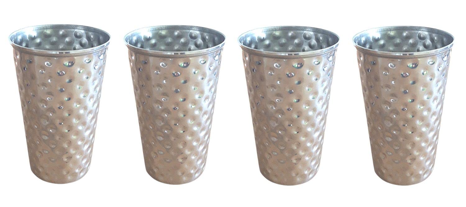 buri-trinkbecher-edelstahl-500-ml-geh-mmert-4er-set-campingbecher image 1
